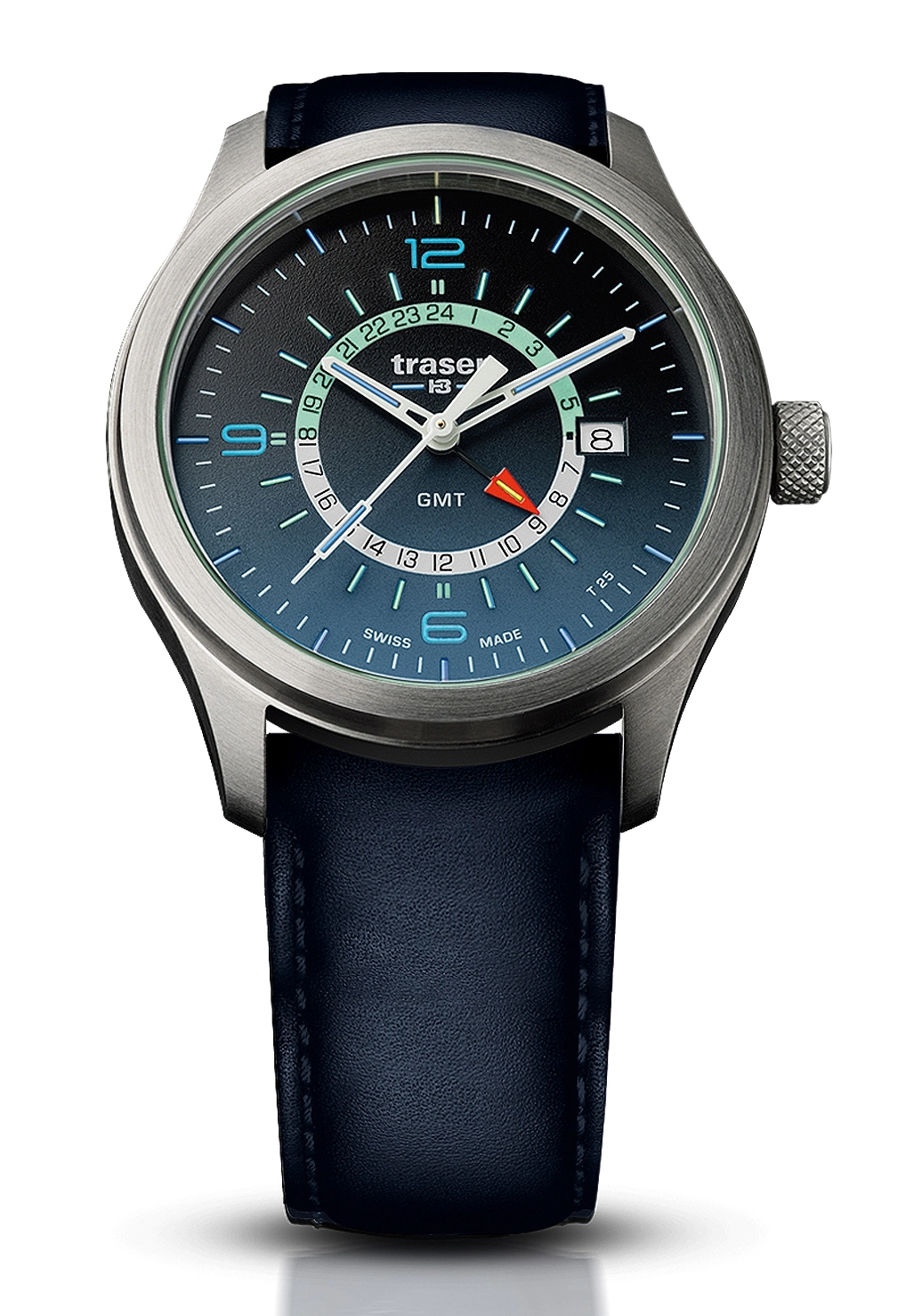 Traser Aurora GMT Blue Leder 107035