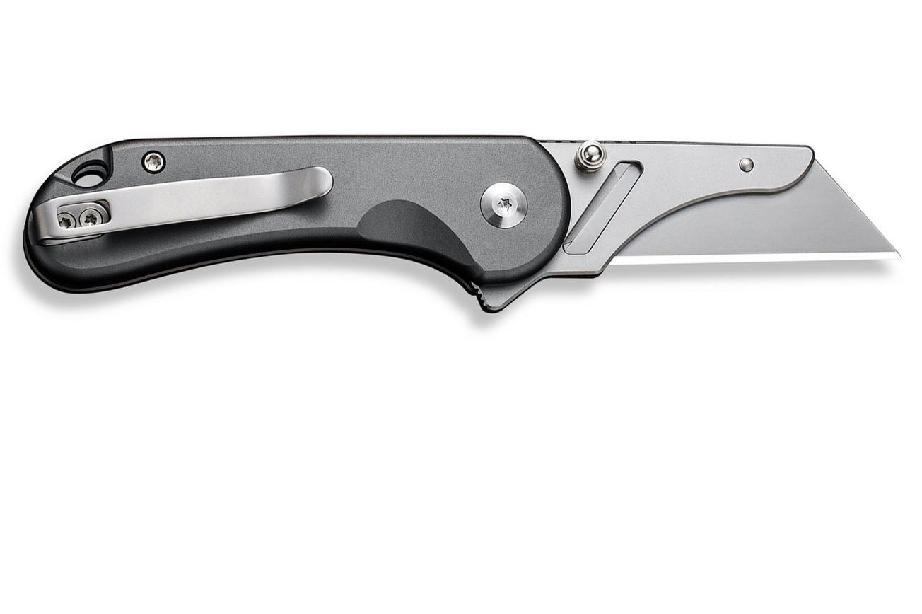 Civivi Elementum Utility C23039B-4 Gray Aluminum, Stonewashed Blade Holder, Plain 6Cr Blade utility zakmes