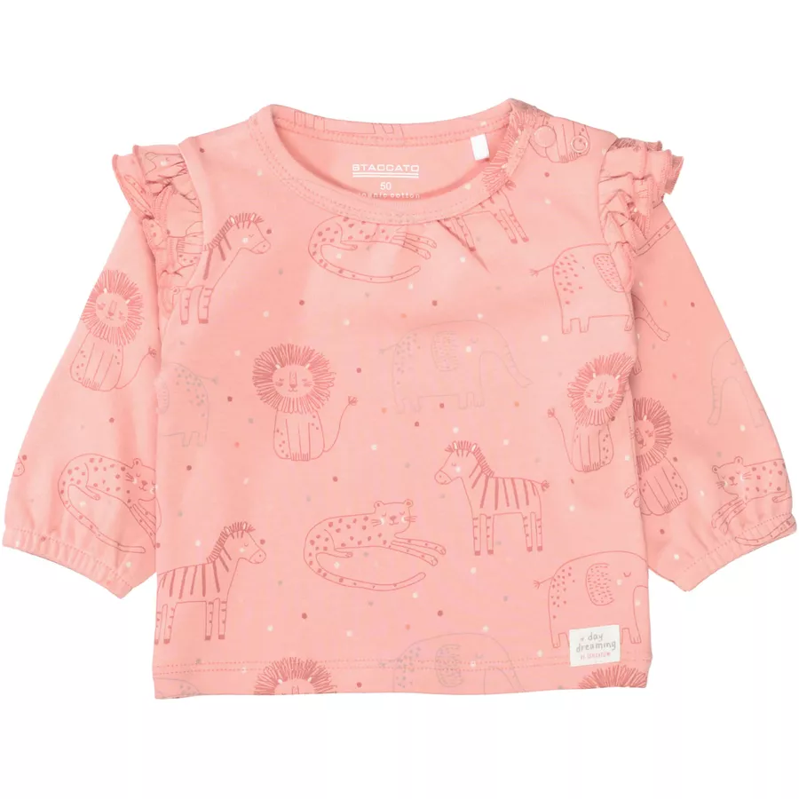 STACCATO Shirt peach gemustert