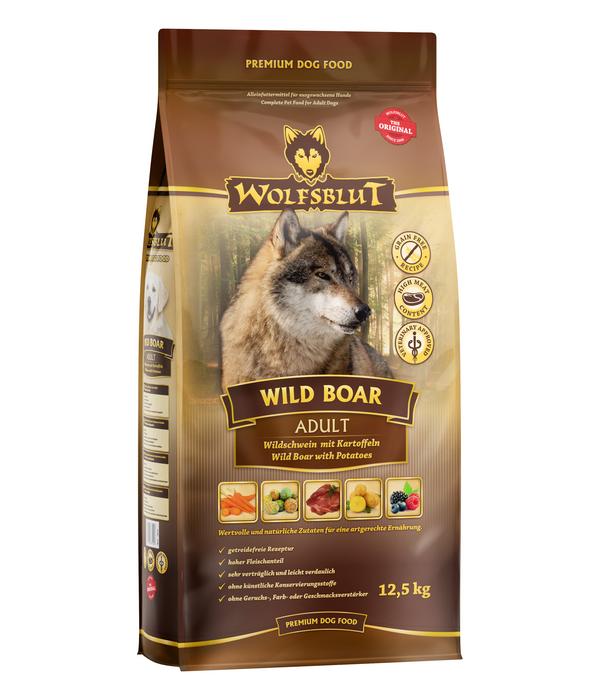WOLFSBLUT Trockenfutter für Hunde Wild Boar,