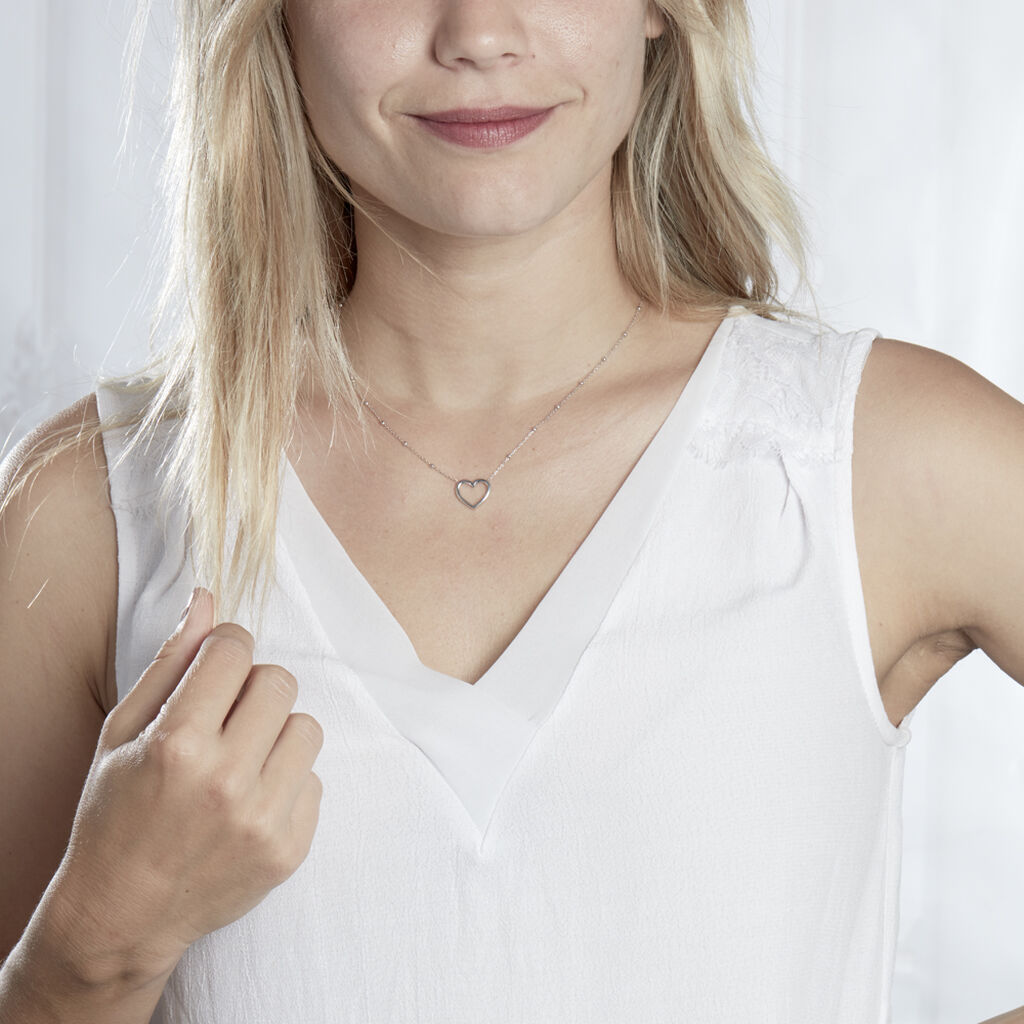 Collier Argent Blanc Gyoso