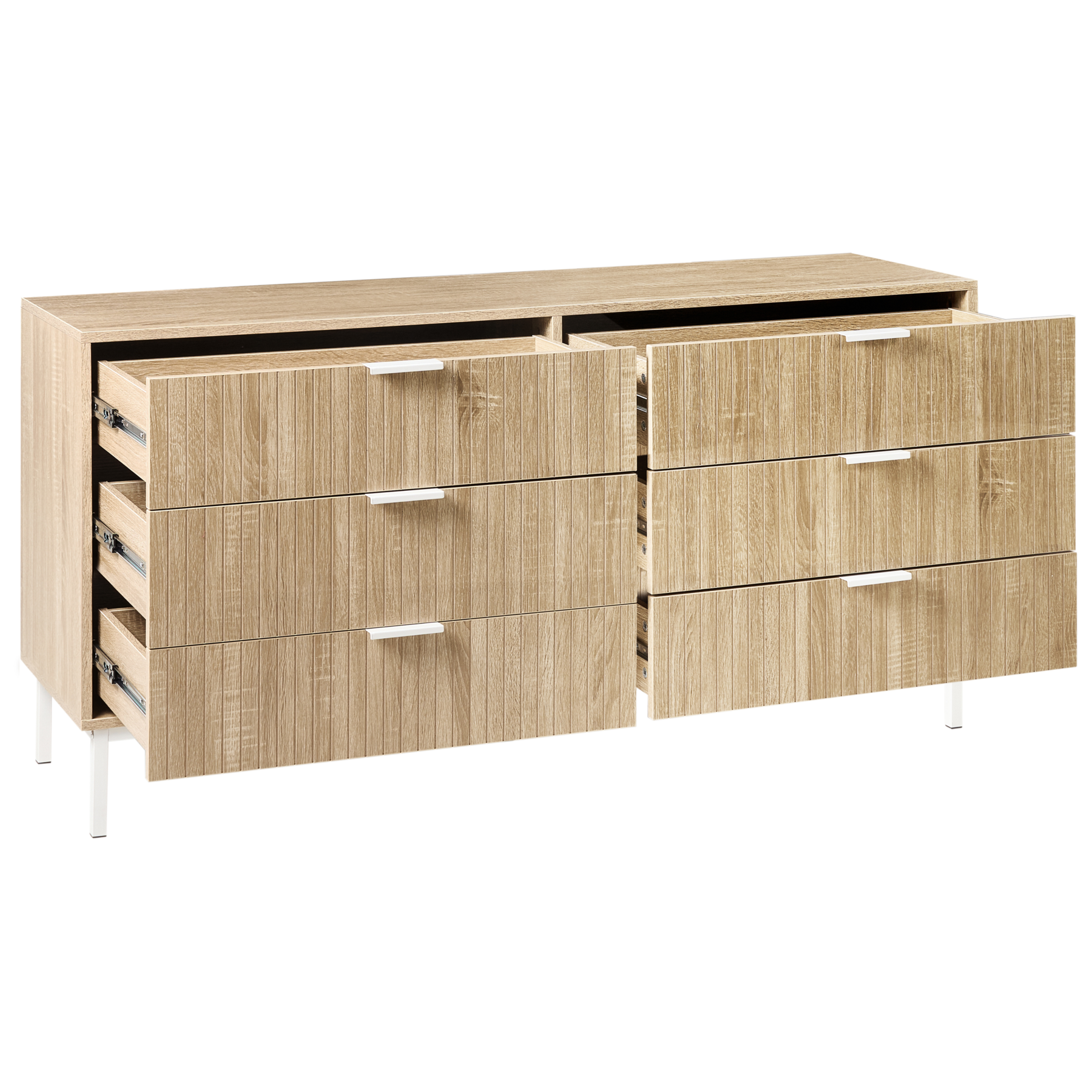 Beliani - ROYALLA  - Ladekast met 6 lades - Lichtbruin - MDF