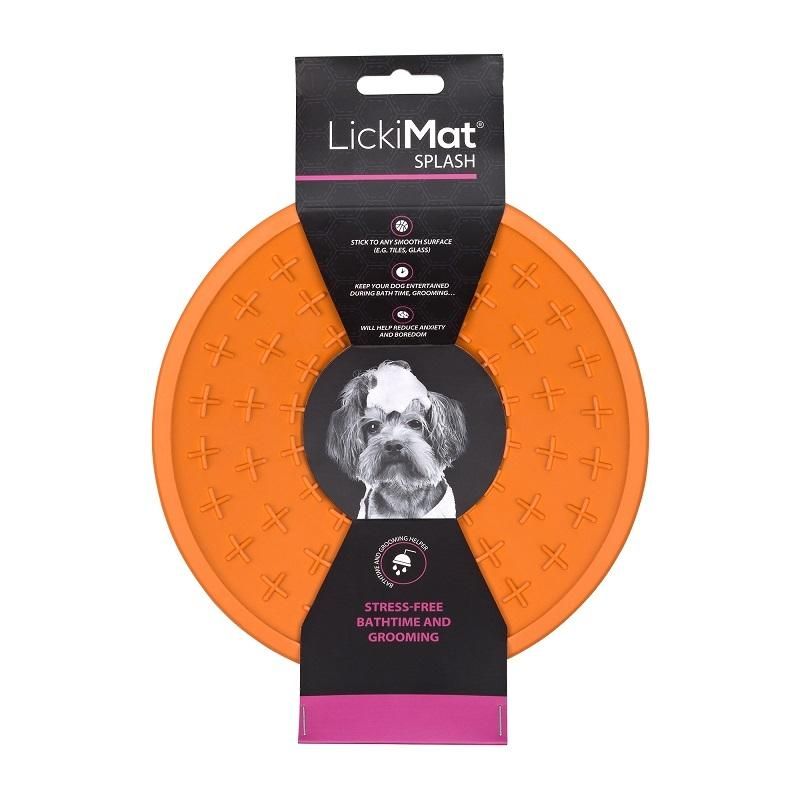 Splash Schlecktrichter Orange - LickiMat