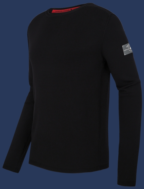 Herren Pullover 003 KoNitA, Schwarz