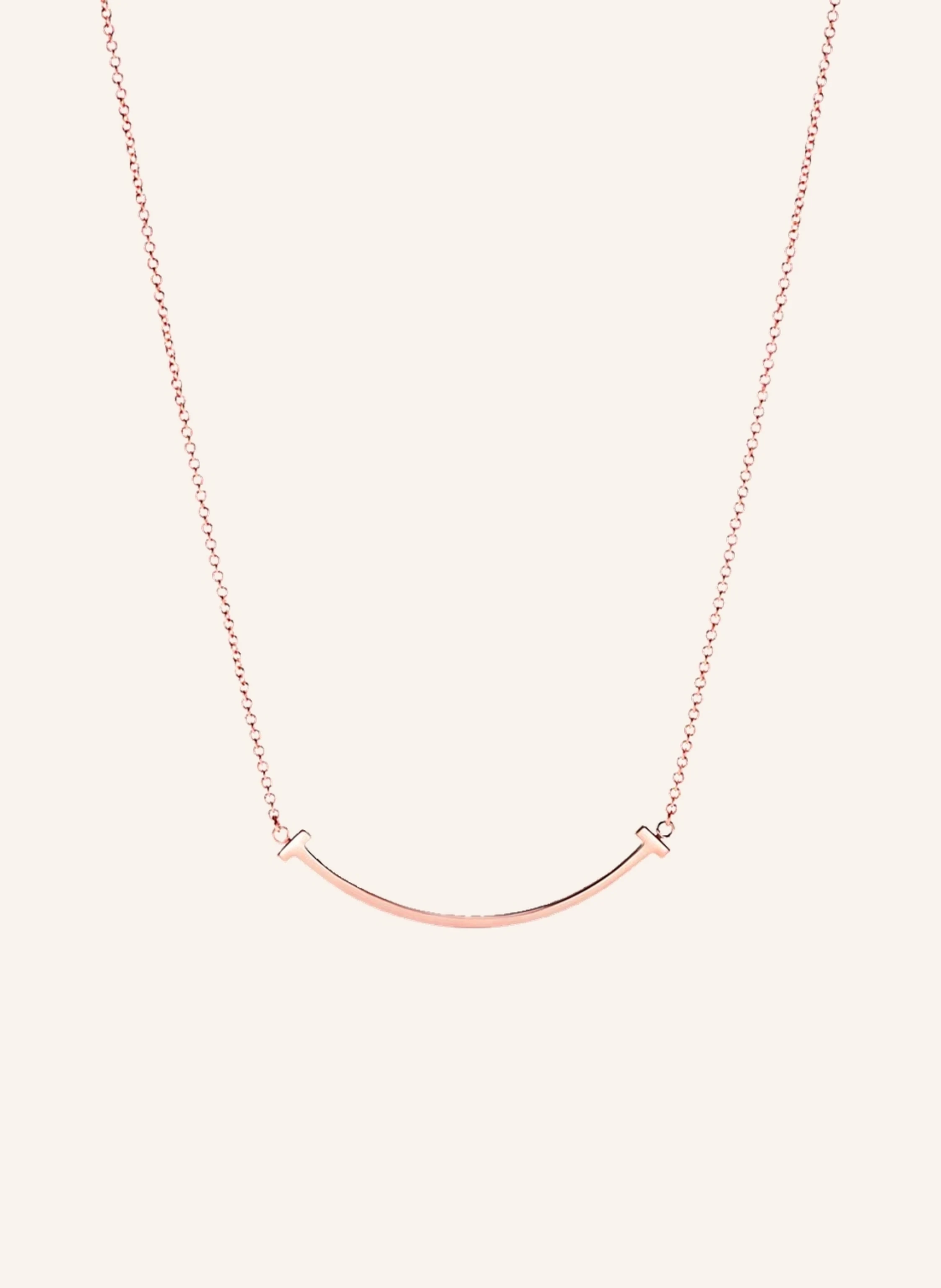 TIFFANY & Co. Tiffany T Smile HALSKETTE aus 18 Karat Roségold