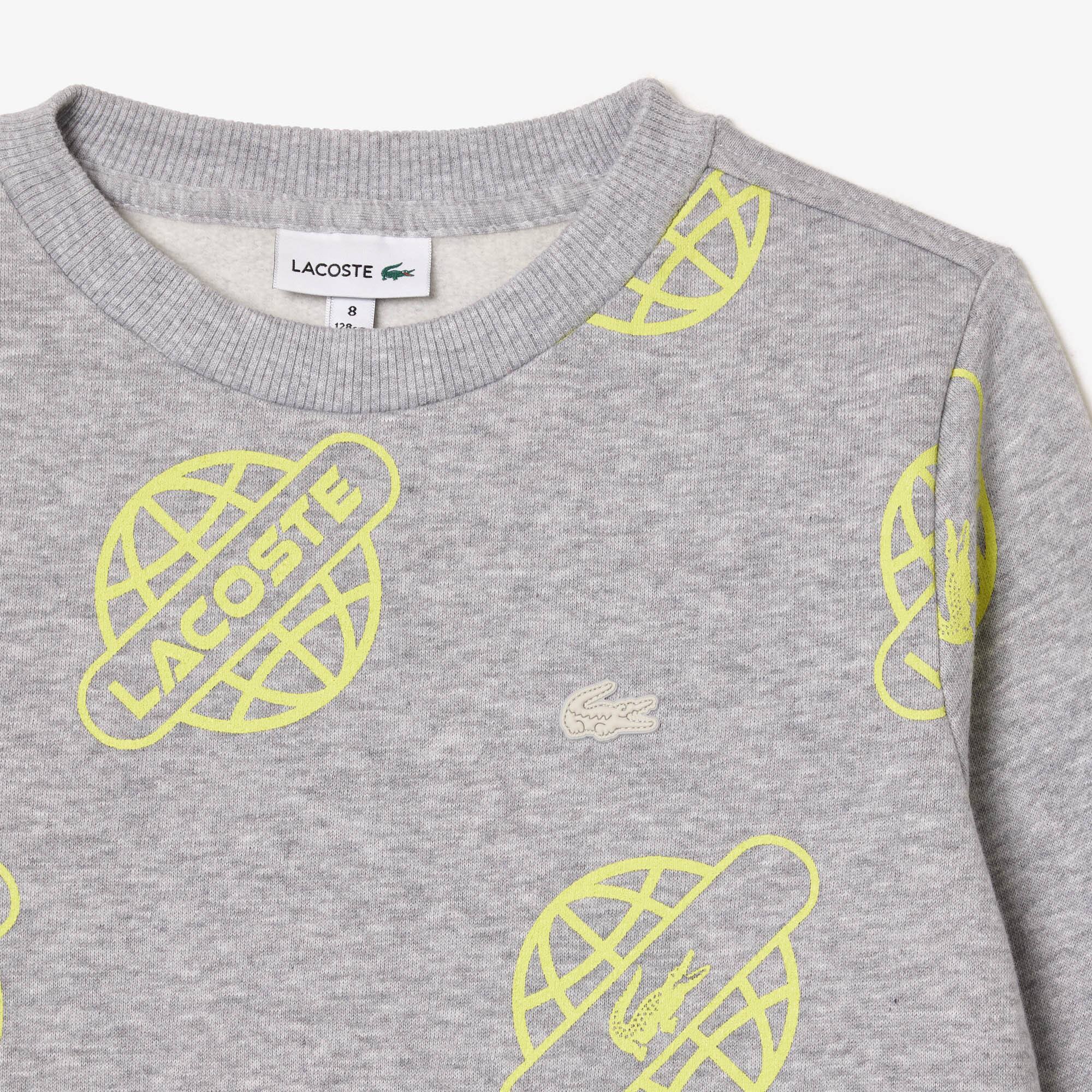 Sweatshirt mit Kontrast-Aufdruck Pullover & Sweatshirts - Grau - Lacoste - Kinder