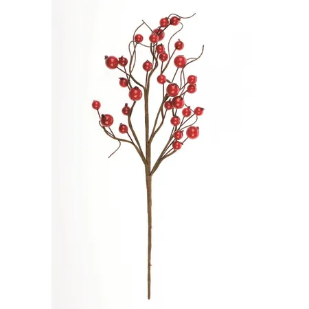 Glorex Deko-Beerenzweige, rot/braun 30cm