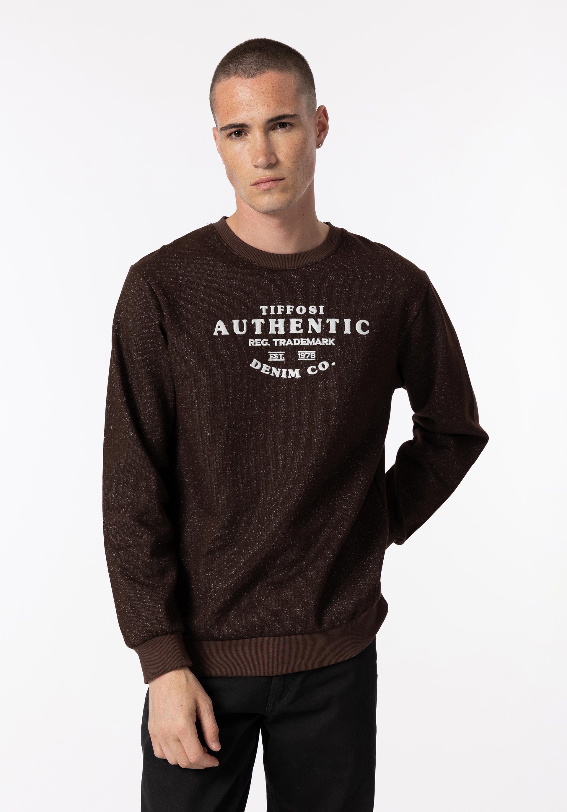 Sweatshirt com Bordado Frontal
