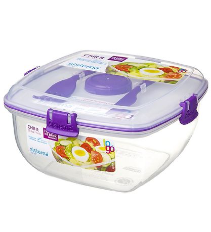 Sistema Brotdose m. Zubehör - Salad Max - 1, 63 L - Lila