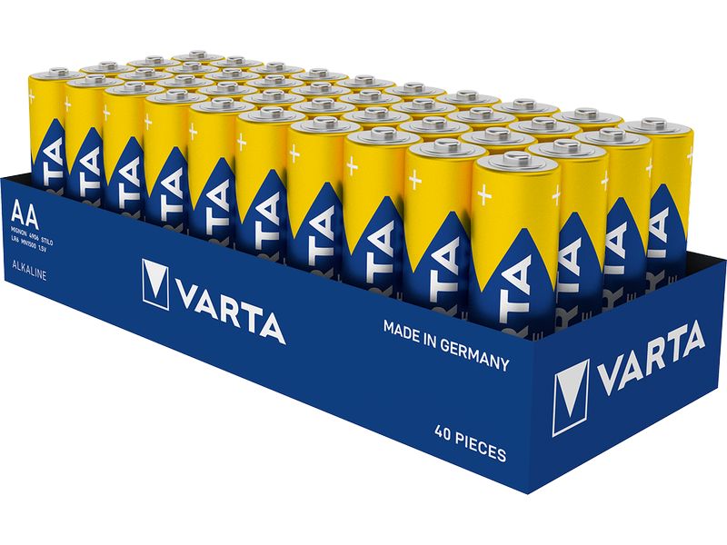 Varta Batterie Longlife Power AA , 40 Stück Mignon Batterie, AA
