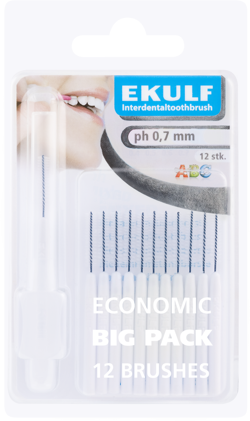 Ekulf ph 0,7 Mellomromsbørster 12 stk