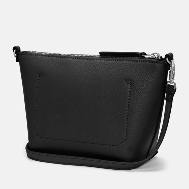 Sac à bandoulière en cuir Tuckerman pour femme en noir