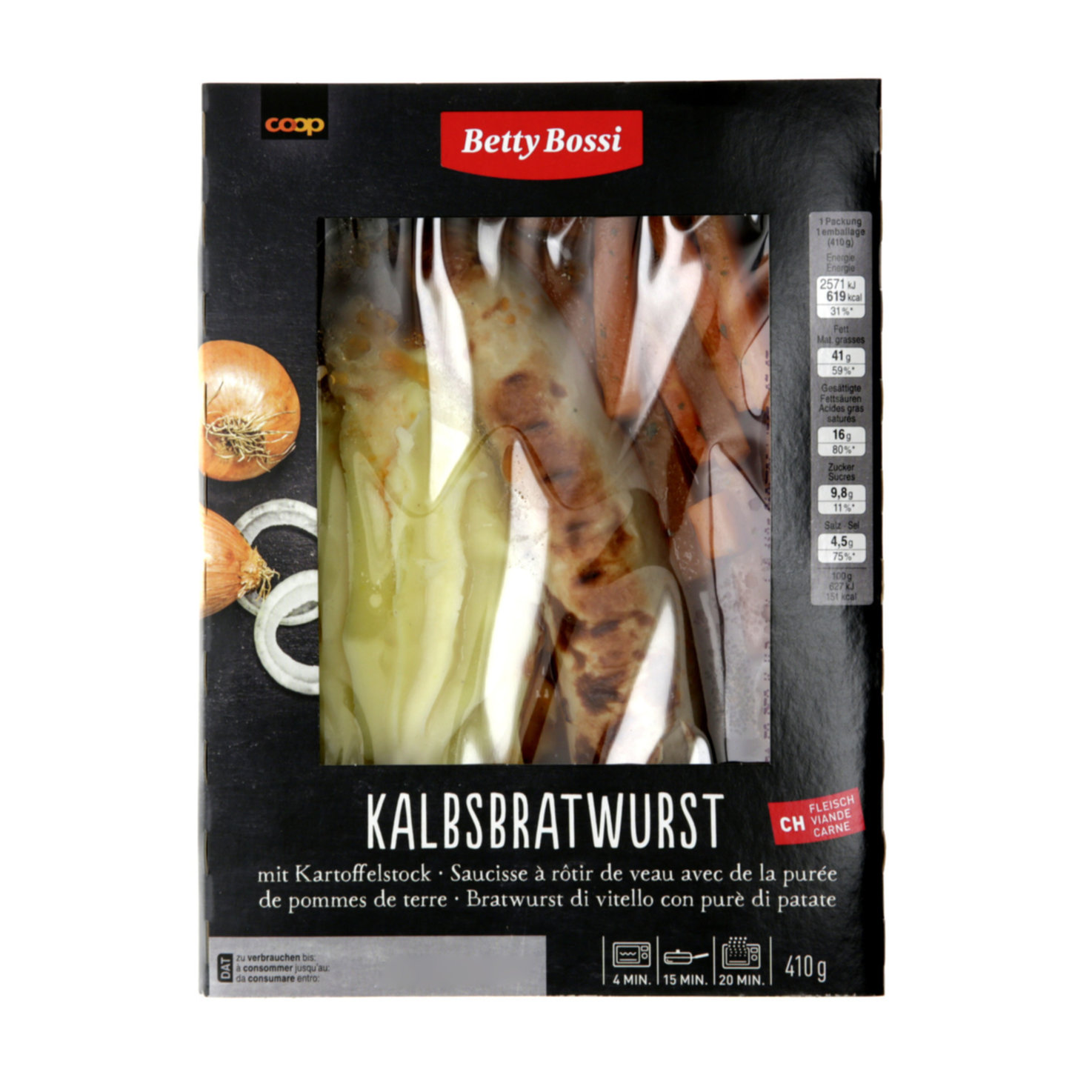 Betty Bossi Bratwurst & Kartoffelstock