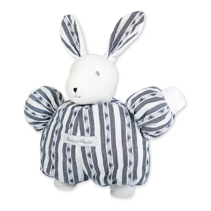 Tartine et Chocolat Peluche Augustin le lapin 1977 - 25 cm | Bleu marine