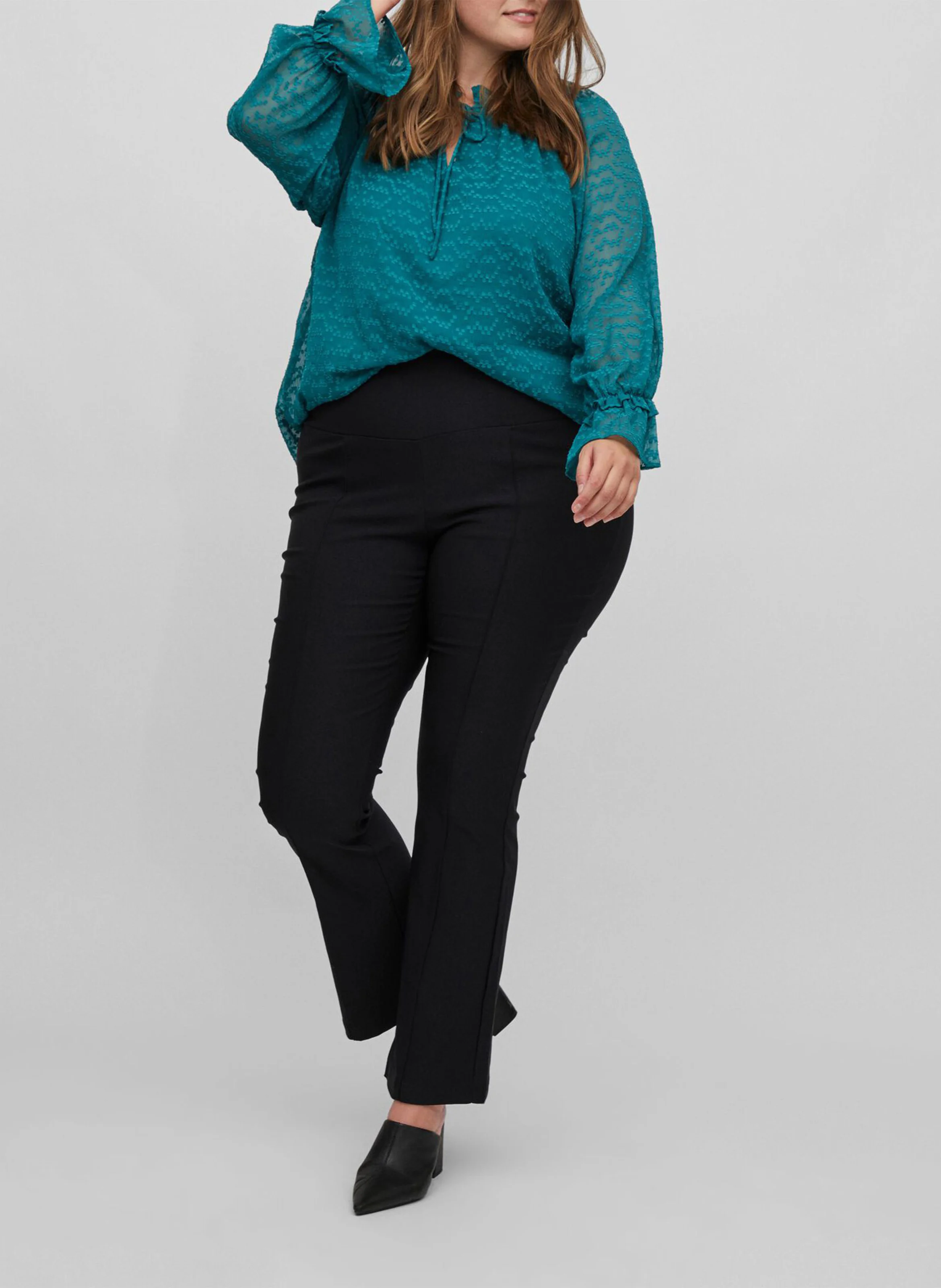 Pantalon droit coupe droite| Noir