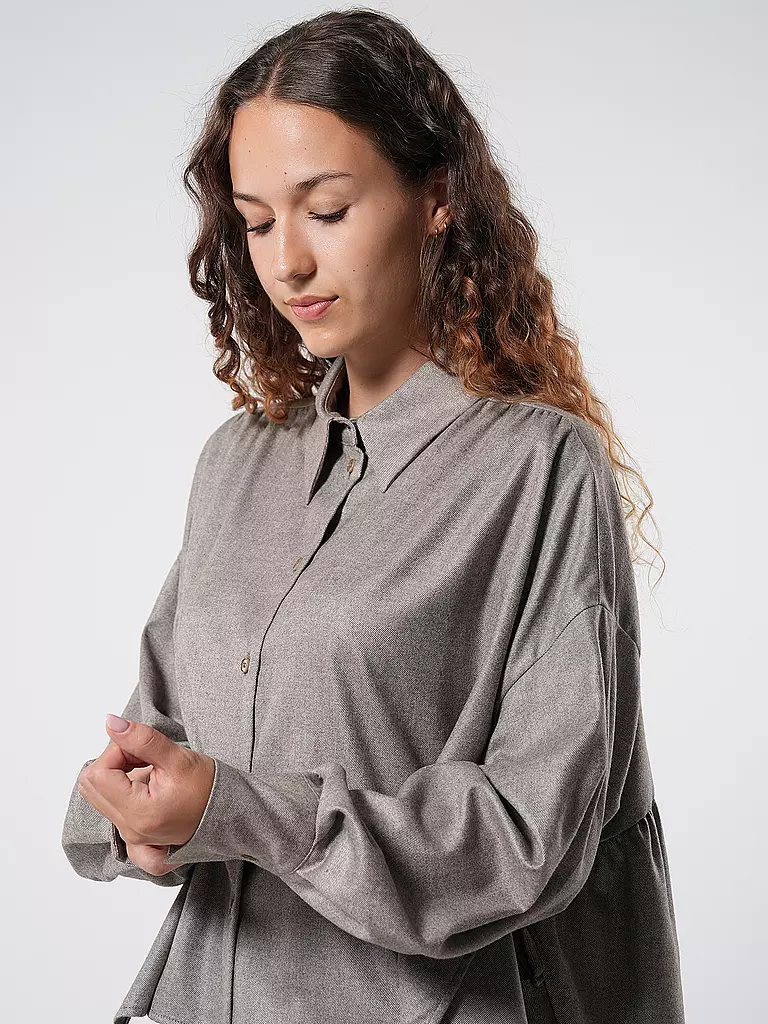 DRYKORN Bluse Oversized Fit FLANNA  hellbraun