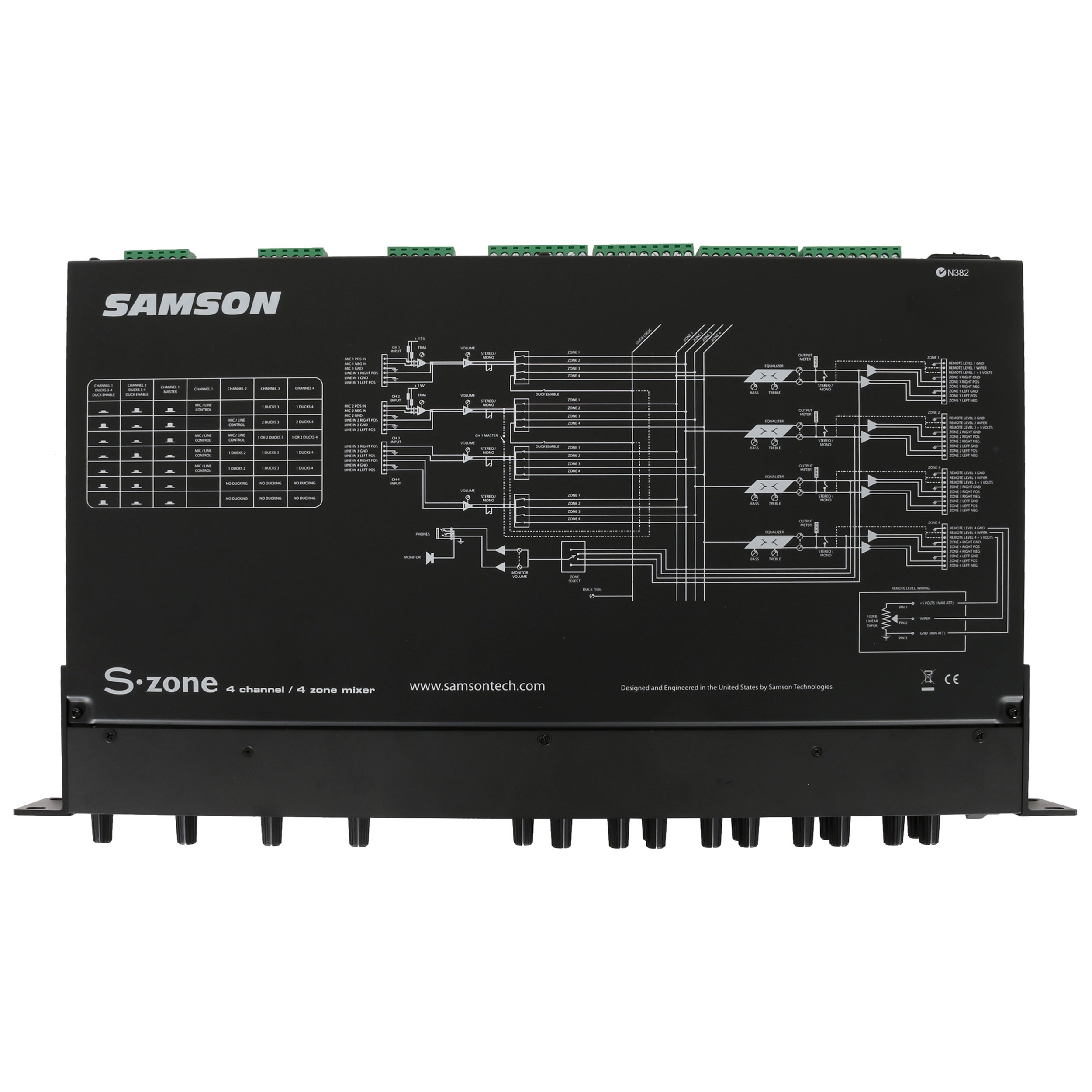 Samson S-Zone 4 kanaals zone mixer