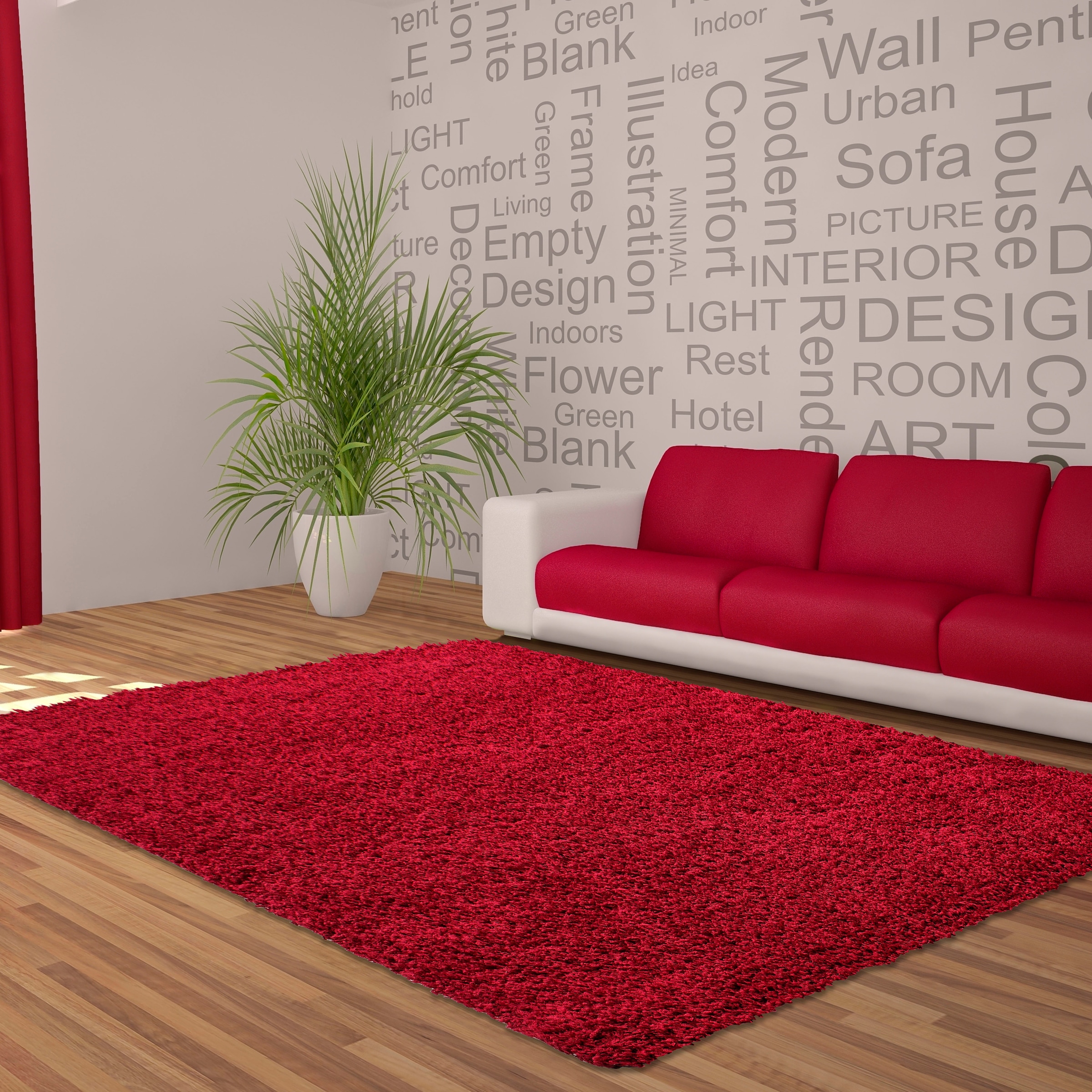Ayyildiz Teppiche Hochflor-Teppich »Dream Shaggy« rechteckig 50 mm Höhe Langflor, auch in rund, Läufer, Wohnzimmer Schlafzimmer