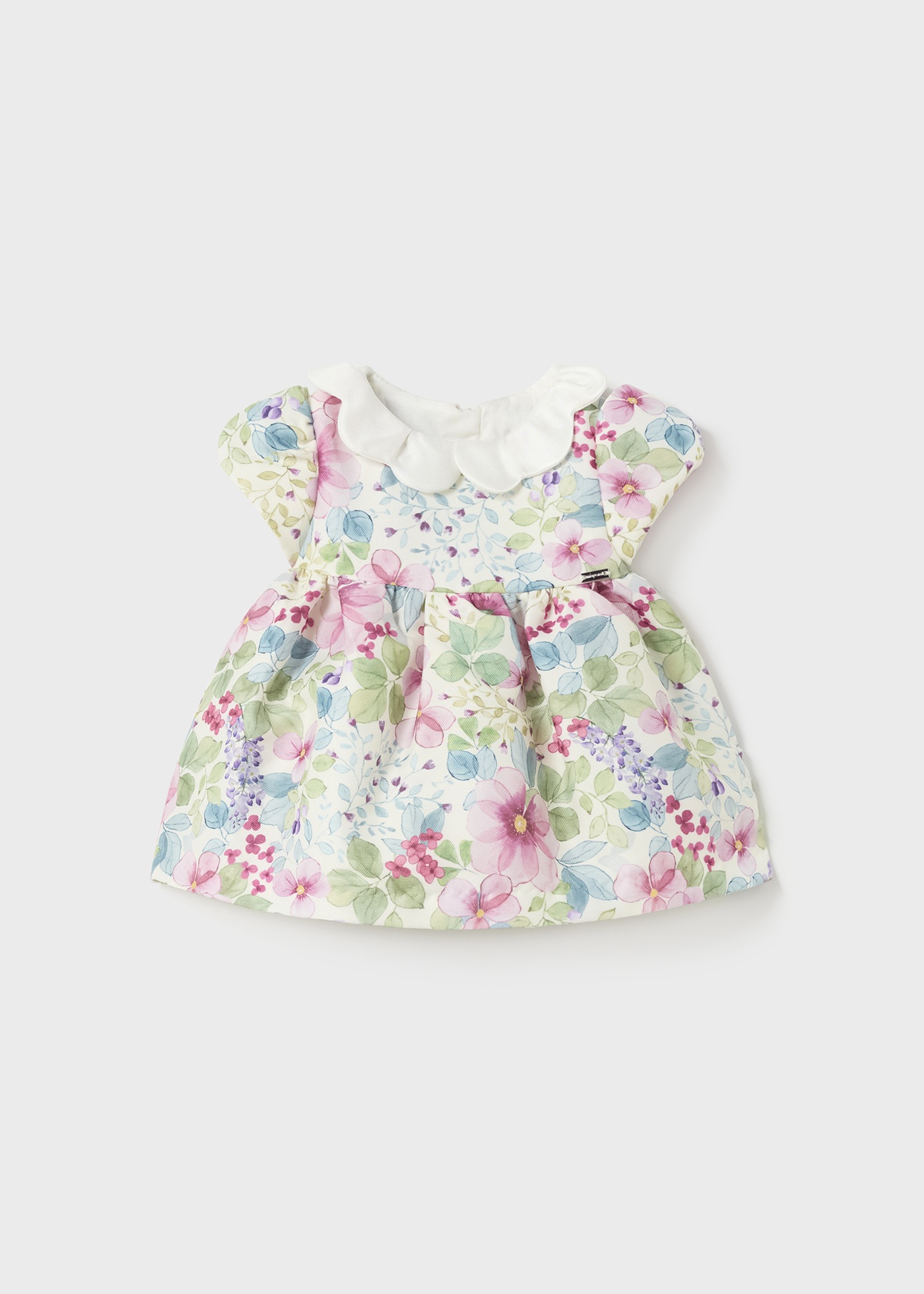 Vestido de estampa mikado para recém-nascido