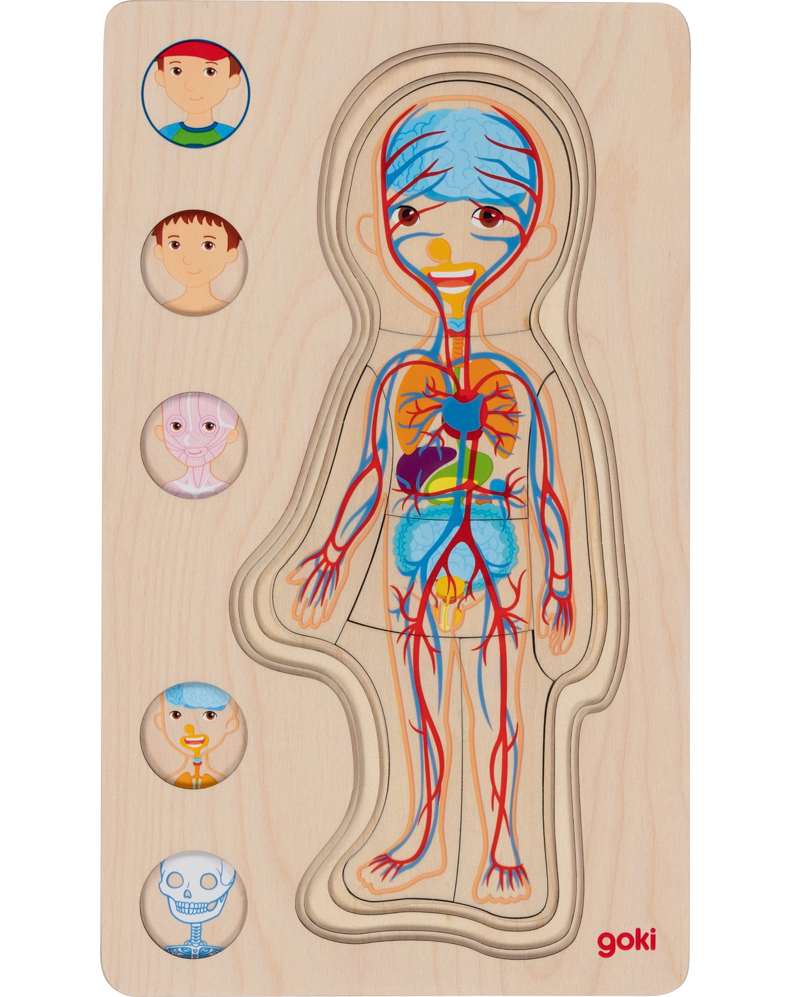 Schichtenpuzzle JUNGE aus Holz