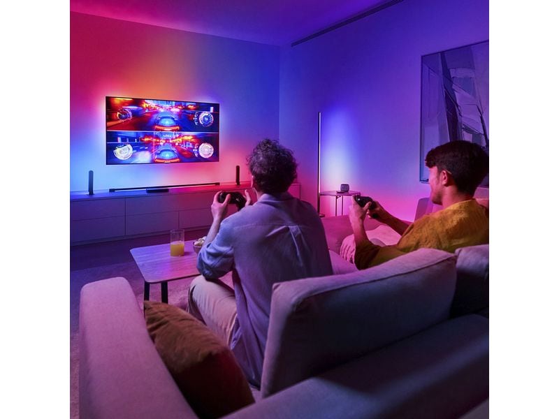 Philips Hue Play HDMI Sync Box 8K 120 Hz, Generation 2, HDM Ambilight für jeden Fernseher mit Philips Hue
