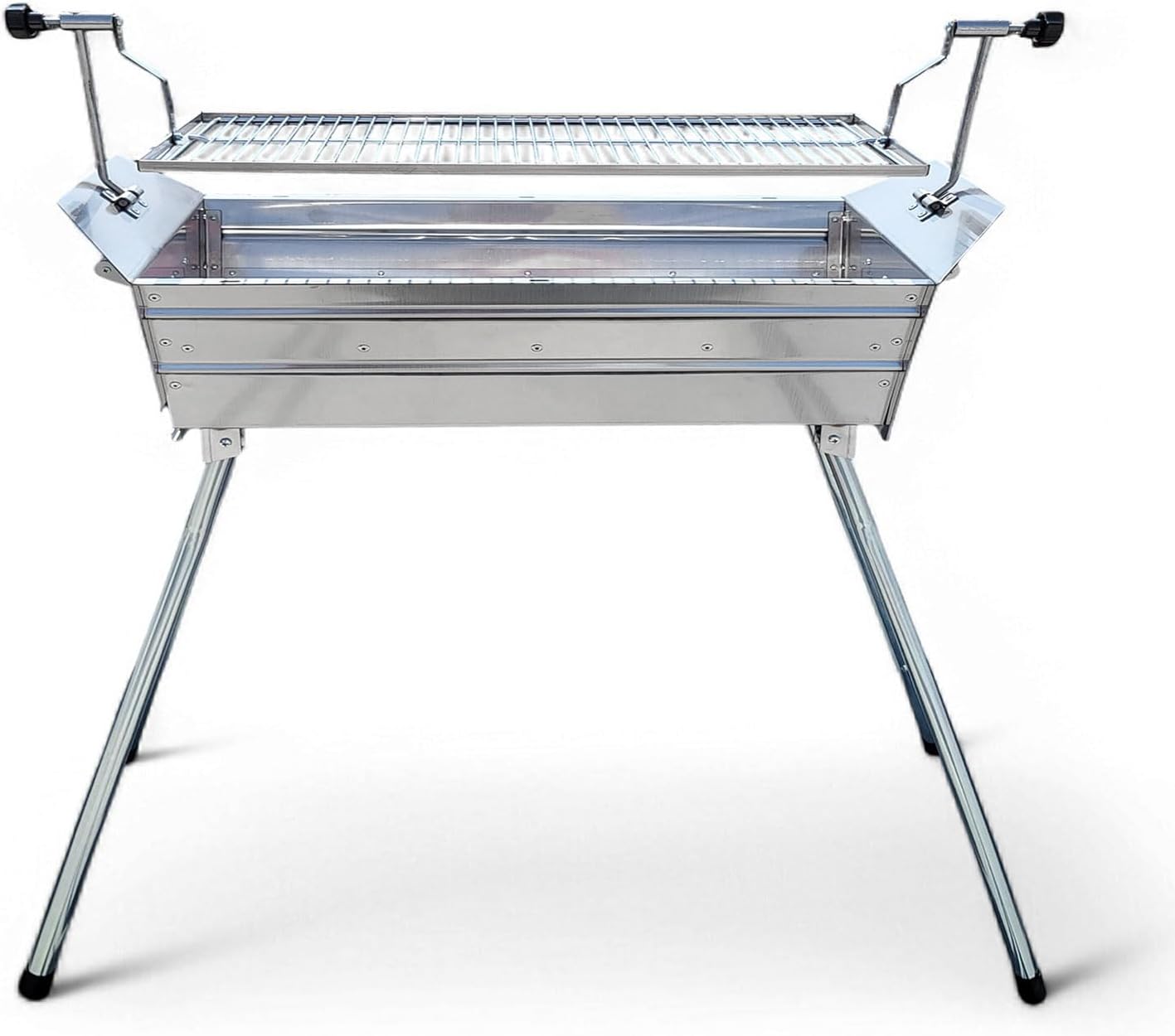 Mangal Grill Ararat Edelstahl 2mm Schaschlikgrill mit verstellbare Grillhöhe