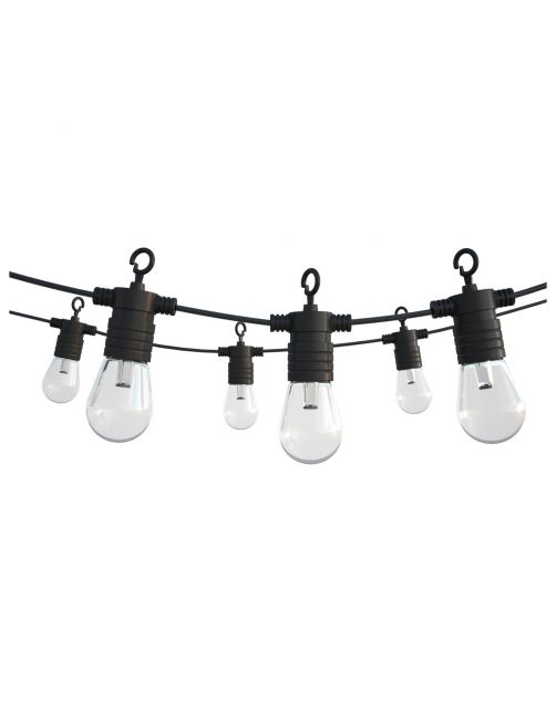 Calex Smart Outdoor Party String Light - Tuinverlichting - 10 m 1000 g Multi-Color 24v