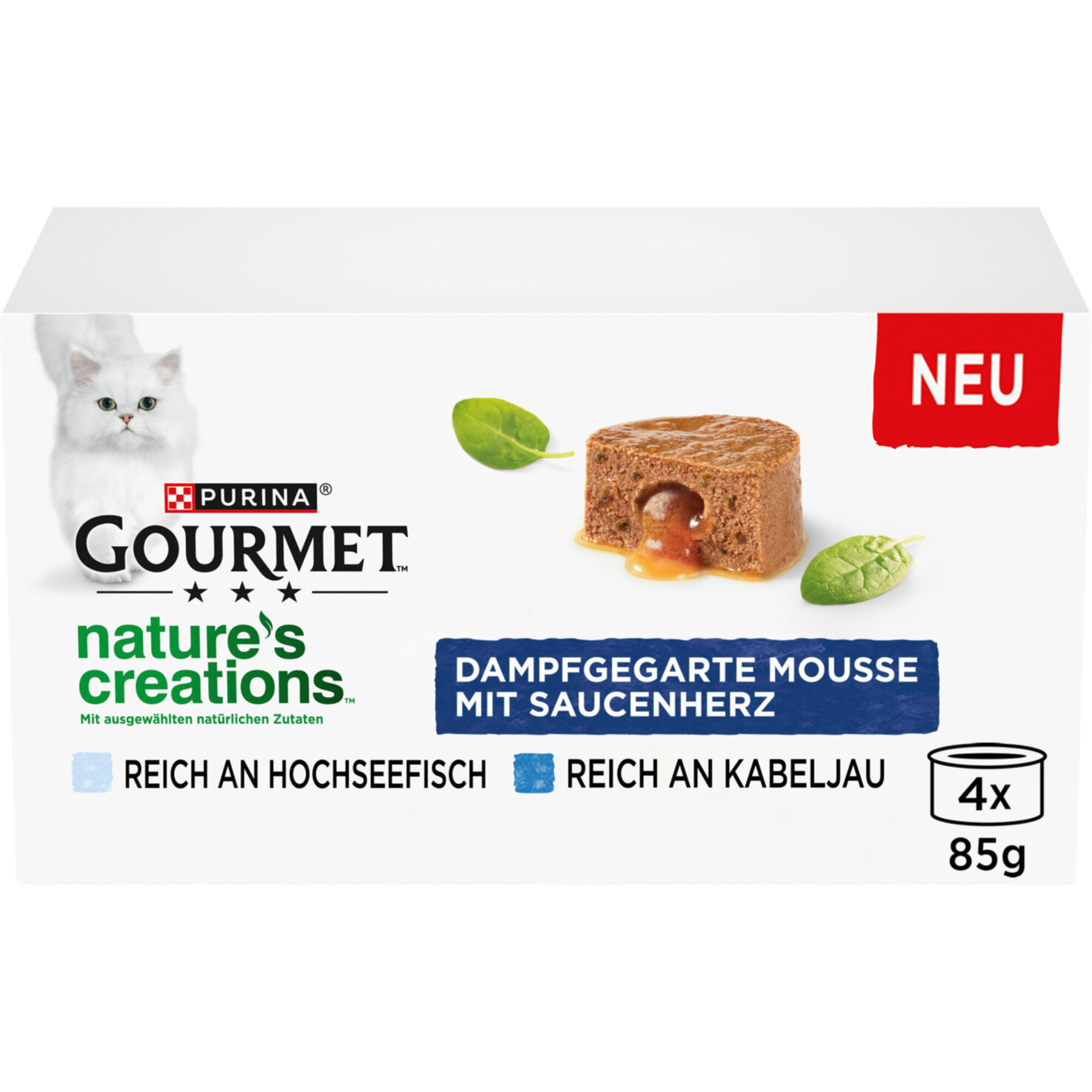 Gourmet Nature's Creation Katzenfutter Fisch 4x85g