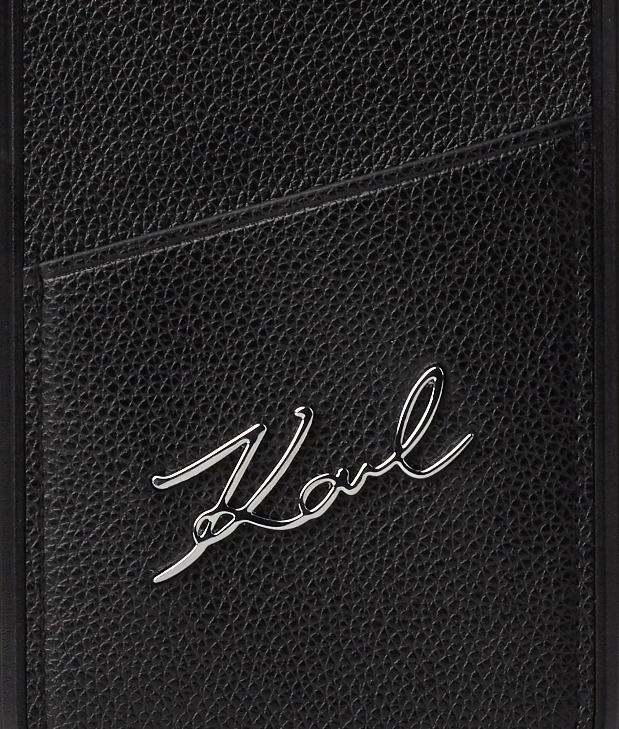 Étui de protection pour iPhone 13 Pro Max avec fente pour cartes Karl Signature