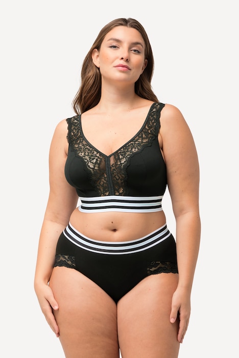 Minimizer-Bralette, Spitze, ohne Bügel