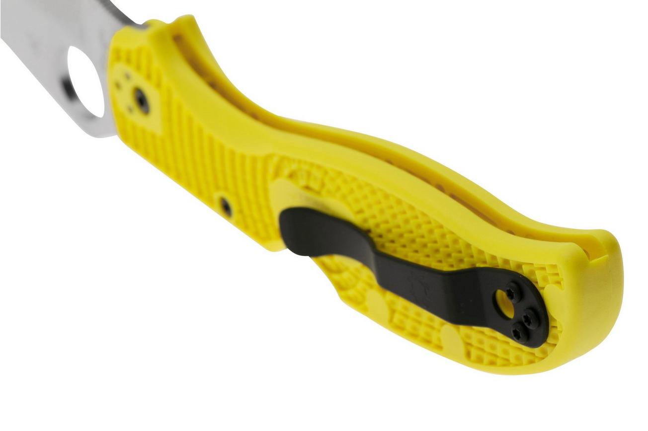 Spyderco Stretch 2 XL Salt H-2 C258SYL Yellow FRN, serrated zakmes