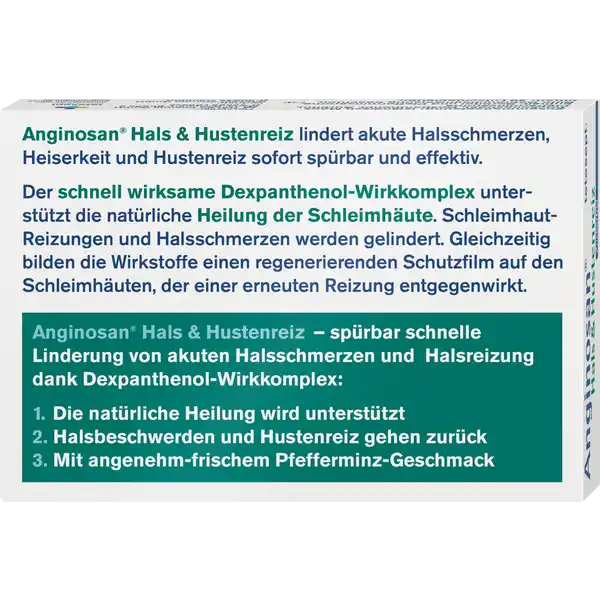 Anginosan Hals & Hustenreiz Lutschtabletten Minze
