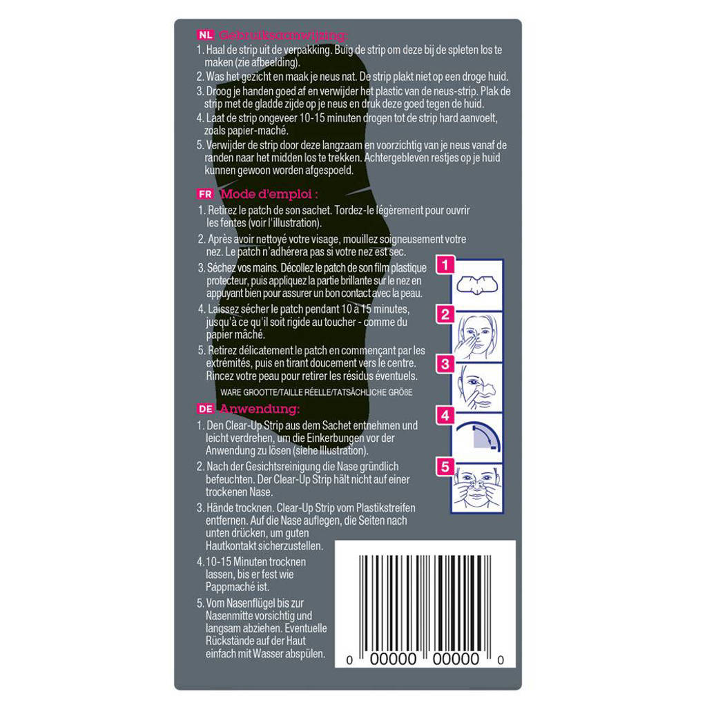 Prima strips voor een goede prijs.Diep Reinigende Poriestrips - 6 strips
