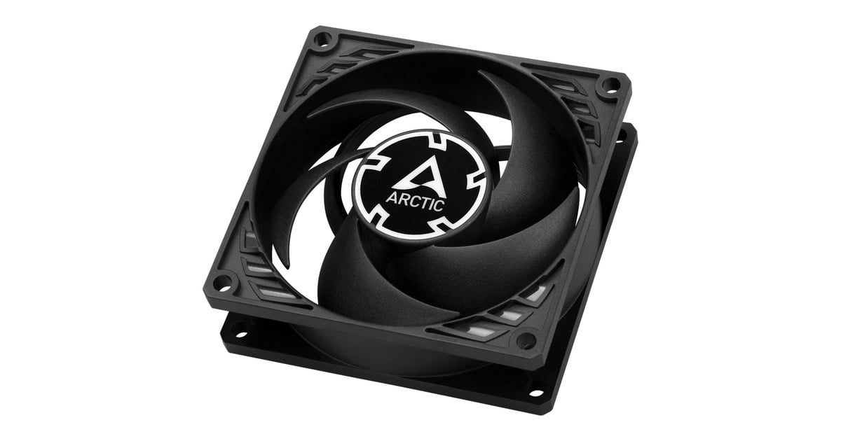 ARCTICP8 PWM PST case fan  (Zwart, 80 x 80 x 25 mm)