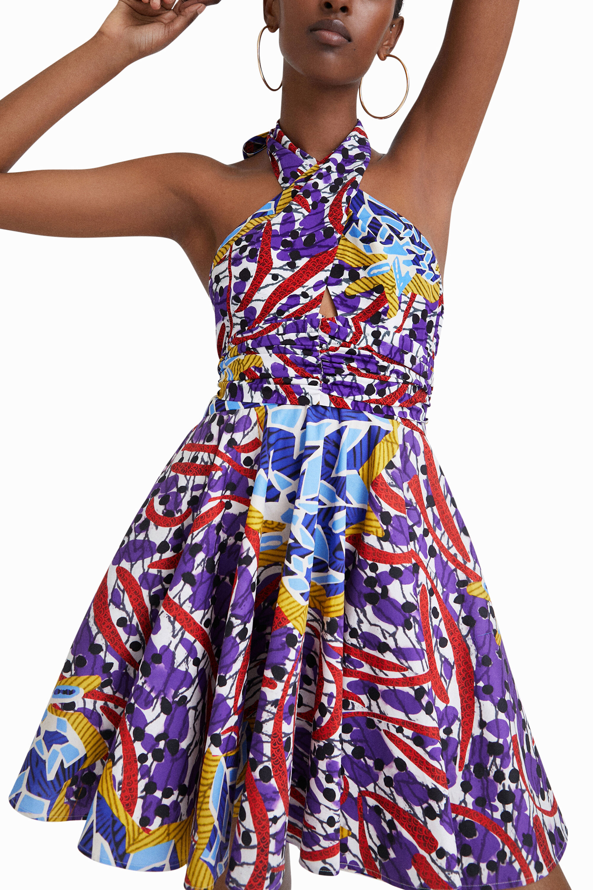 Robe courte lacée Stella Jean