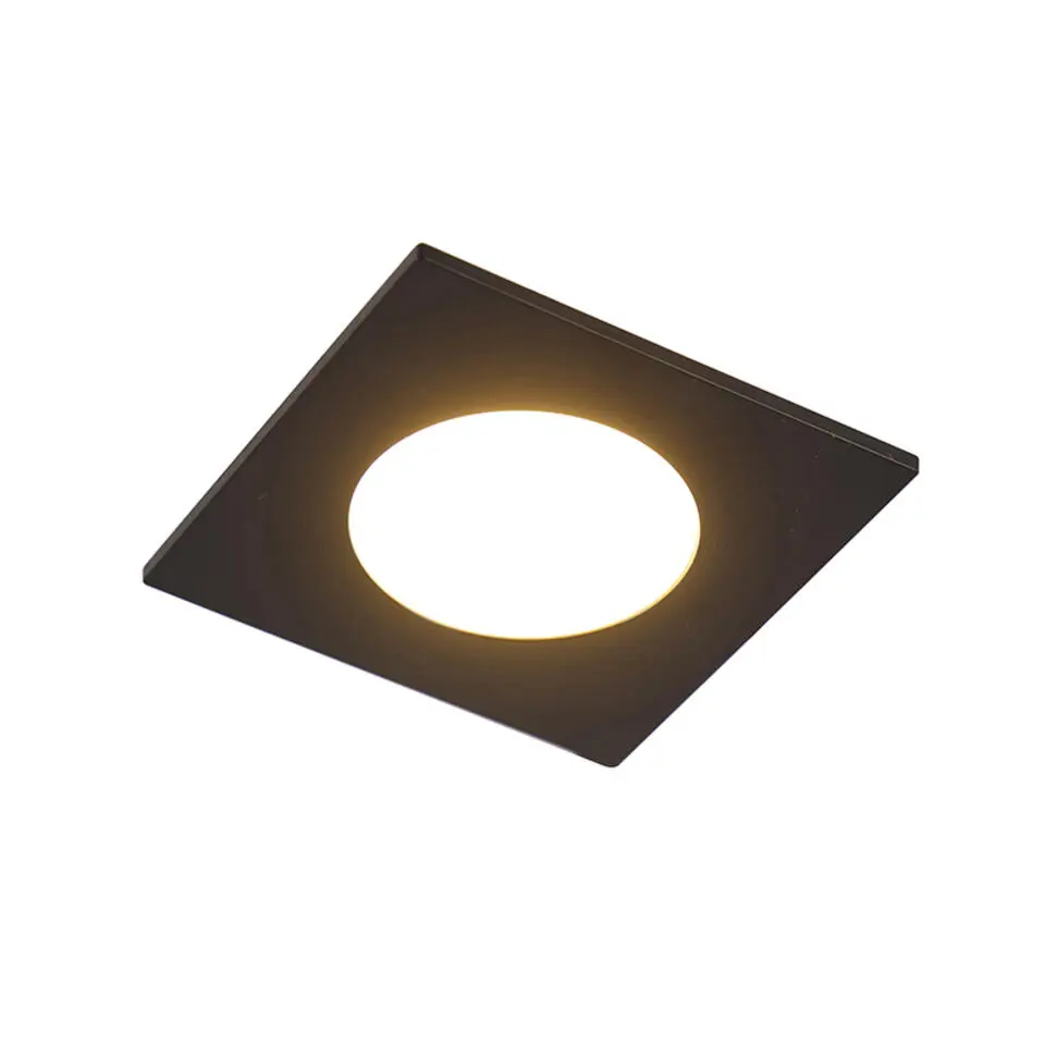 Qazqa tuinspots simply zwart geïntegreerde led