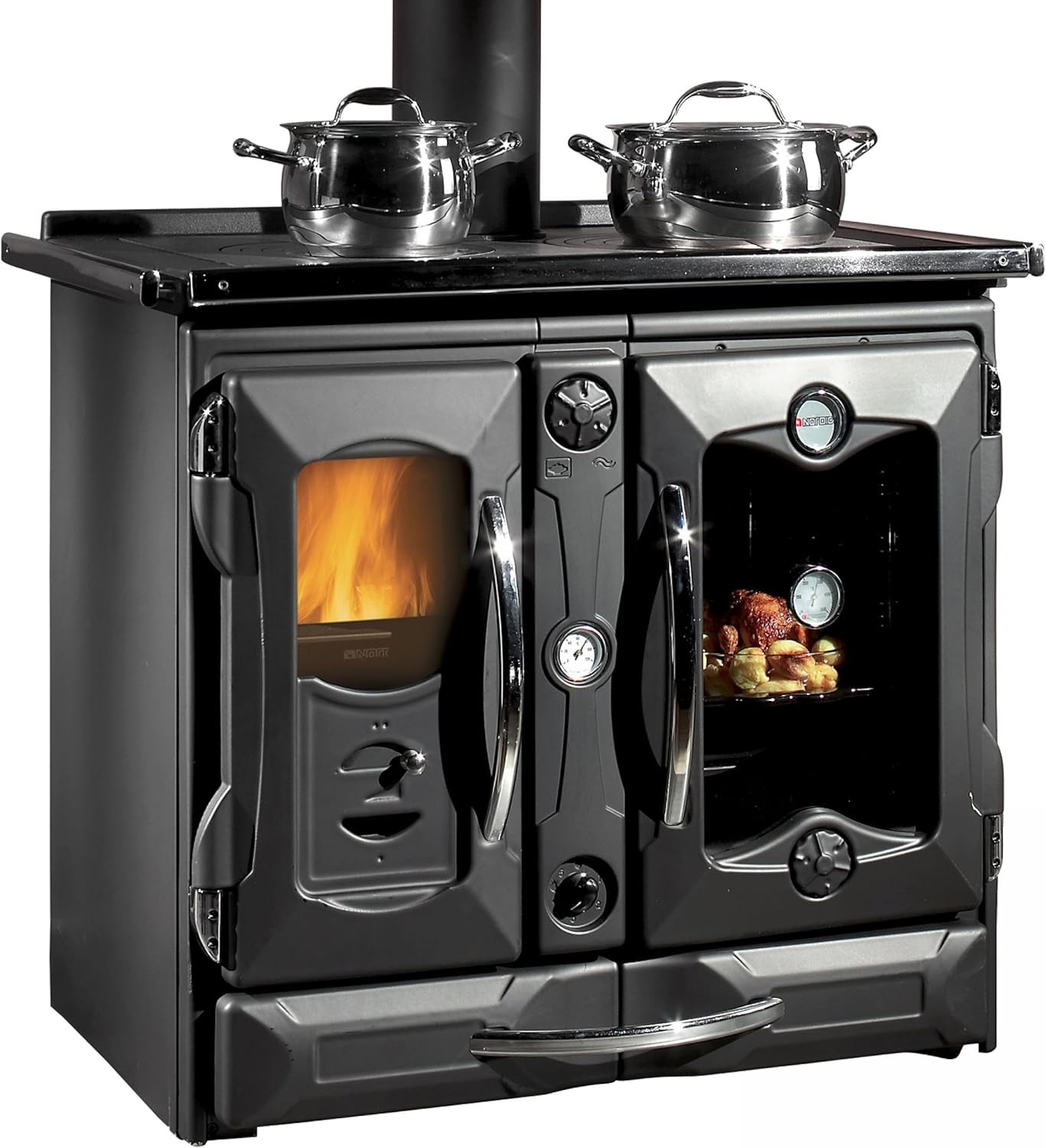 La Nordica L7015844 Küchenofen wasserführend Termosuprema Anthrazit/A+
