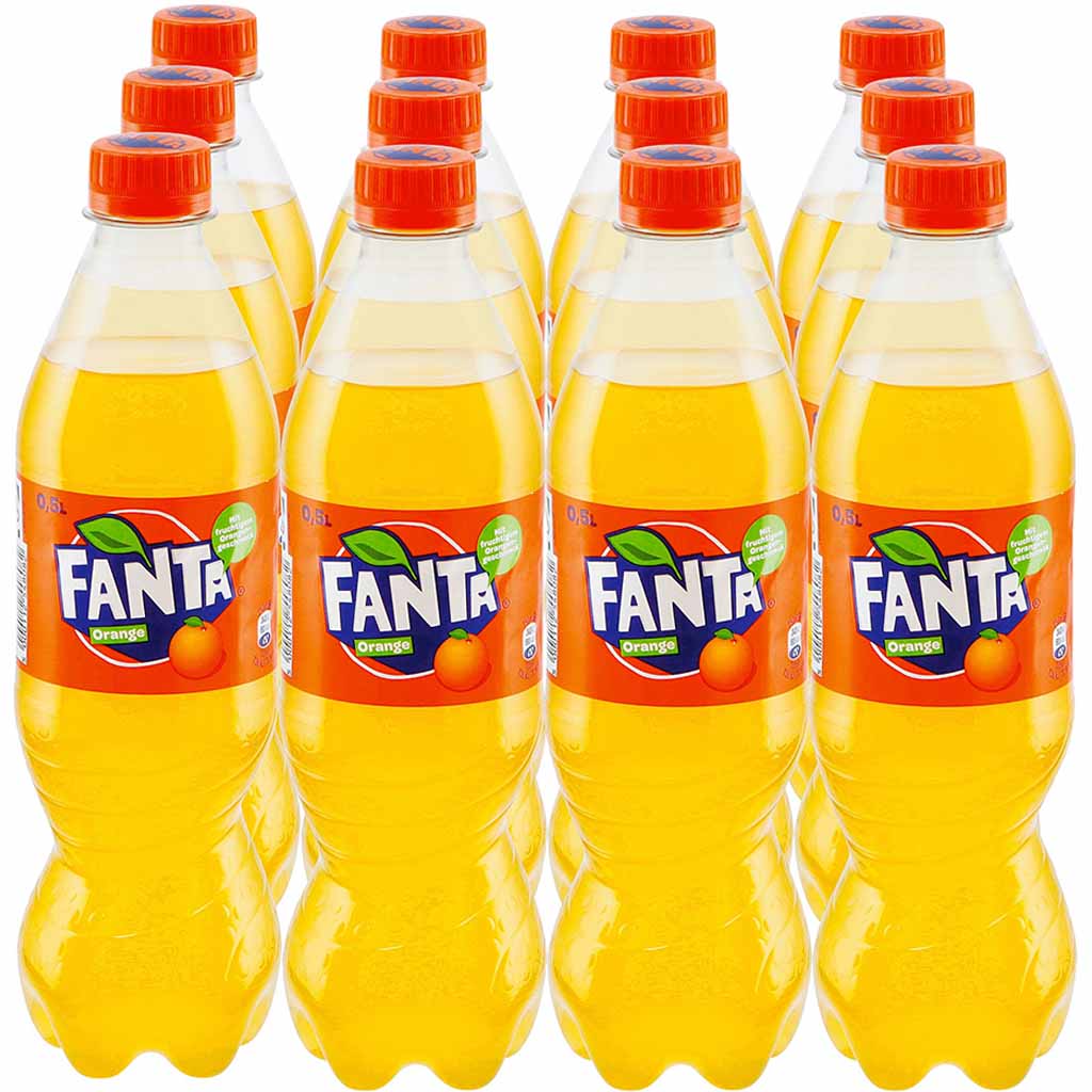 12x Fanta PET 0,5L=6L MHD:28.2.25