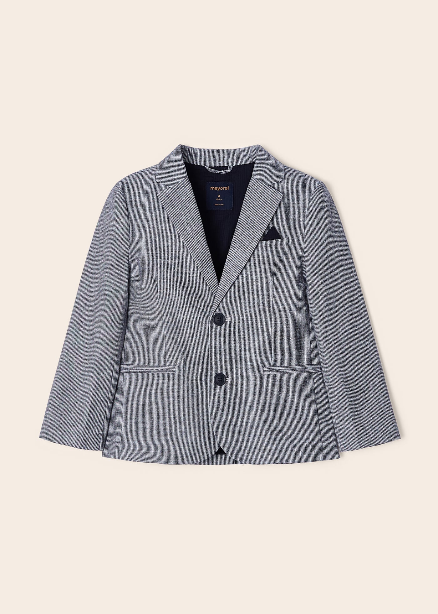 Blazer de linho para meninos