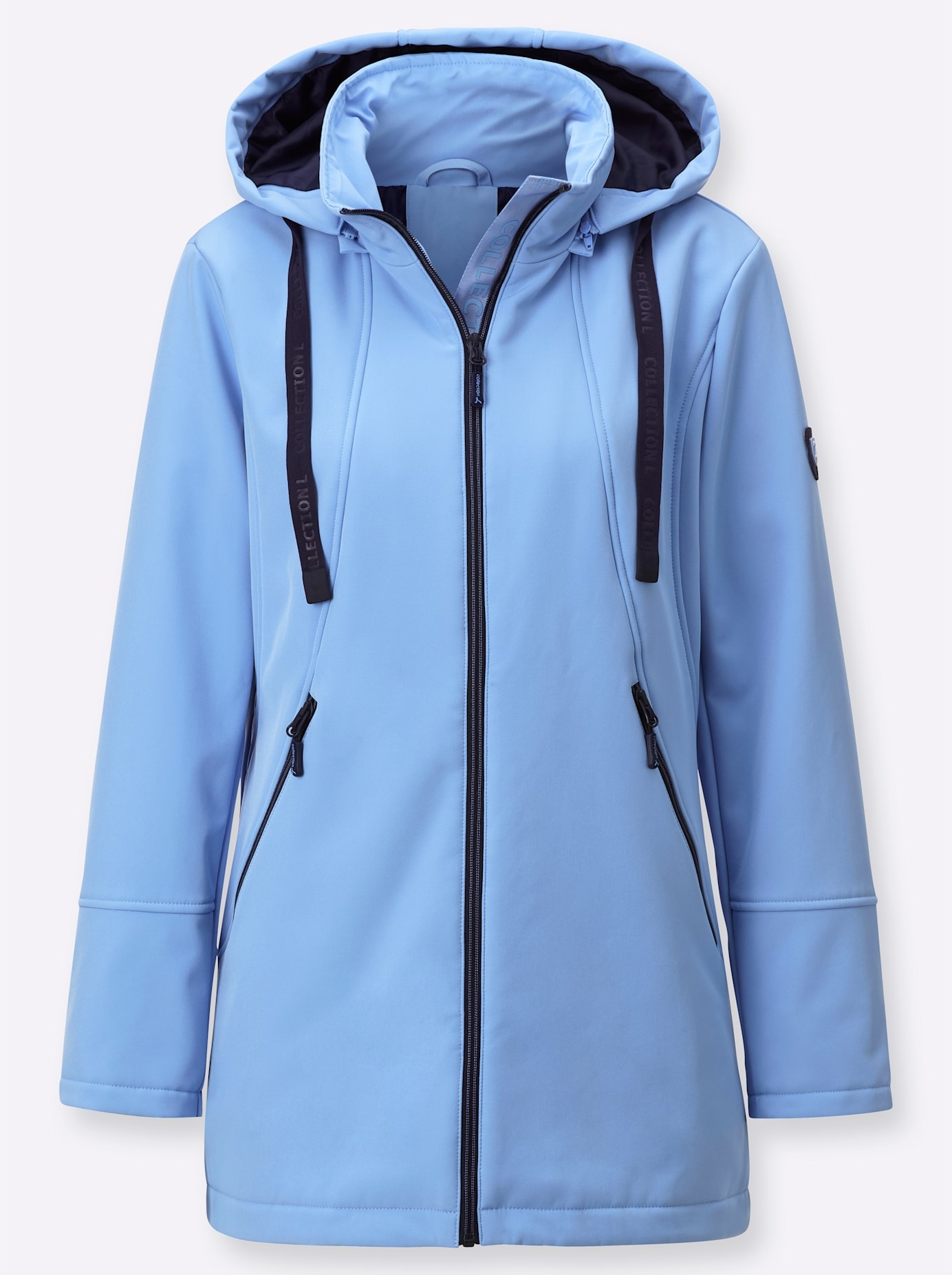 Casual Looks Softshelljacke mit Kapuze