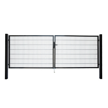 Giardino dubbele tuinpoort Roma/Milano zwart 180 x 400 cm (2 x 200 cm)