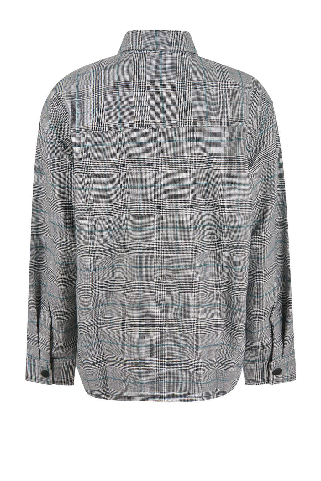Shoeby geruit overshirt grijs