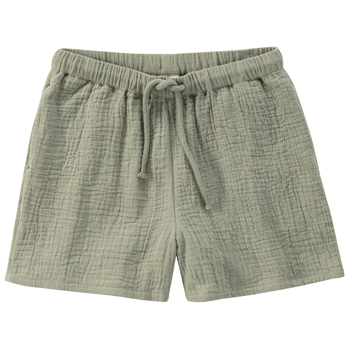 Topolino Pure Collection Mädchen Top und Shorts aus Musselin oliv