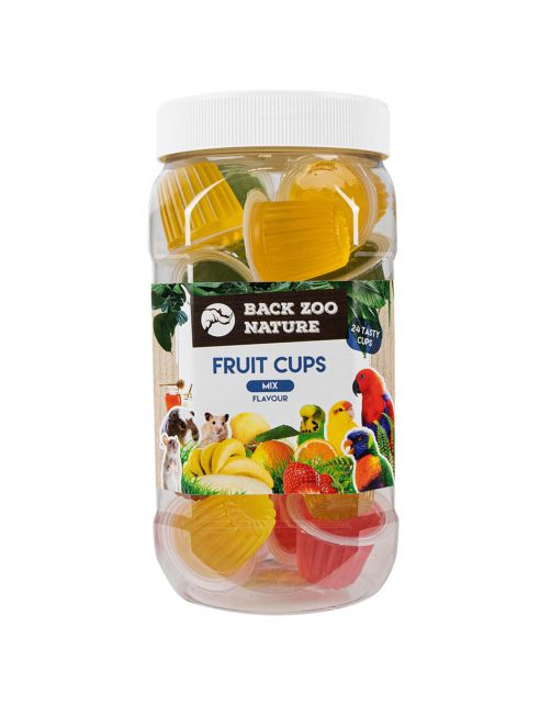 Back Zoo Nature Fruit Cups In Pot - Vogelsnack - 24 stuks