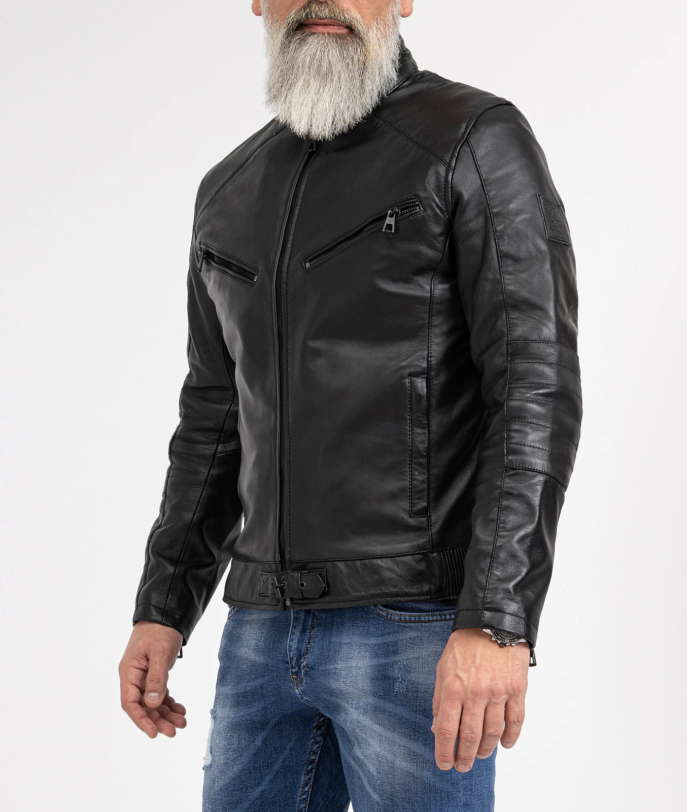Rock Creek Lederjacke Regular Fit