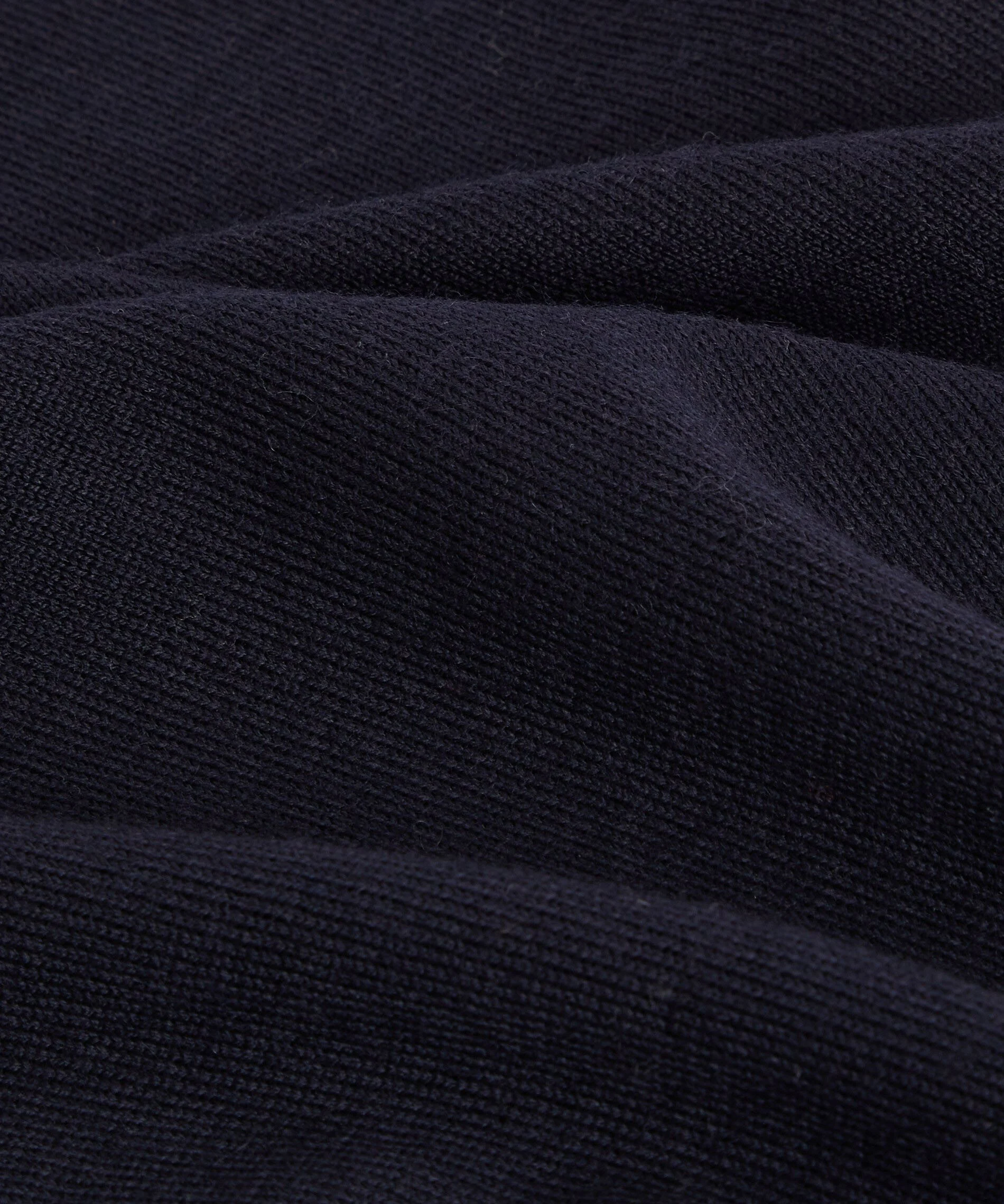 Pull col rond en laine mérinos | Bleu