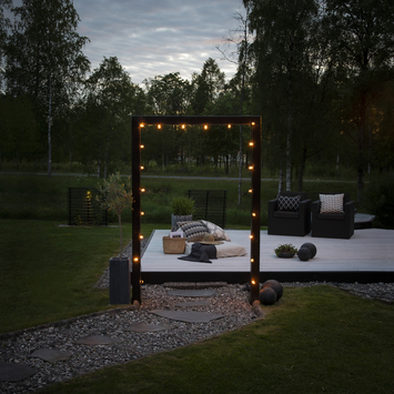 Feestverlichting lichtsnoer 20 LED lampen extra warm wit