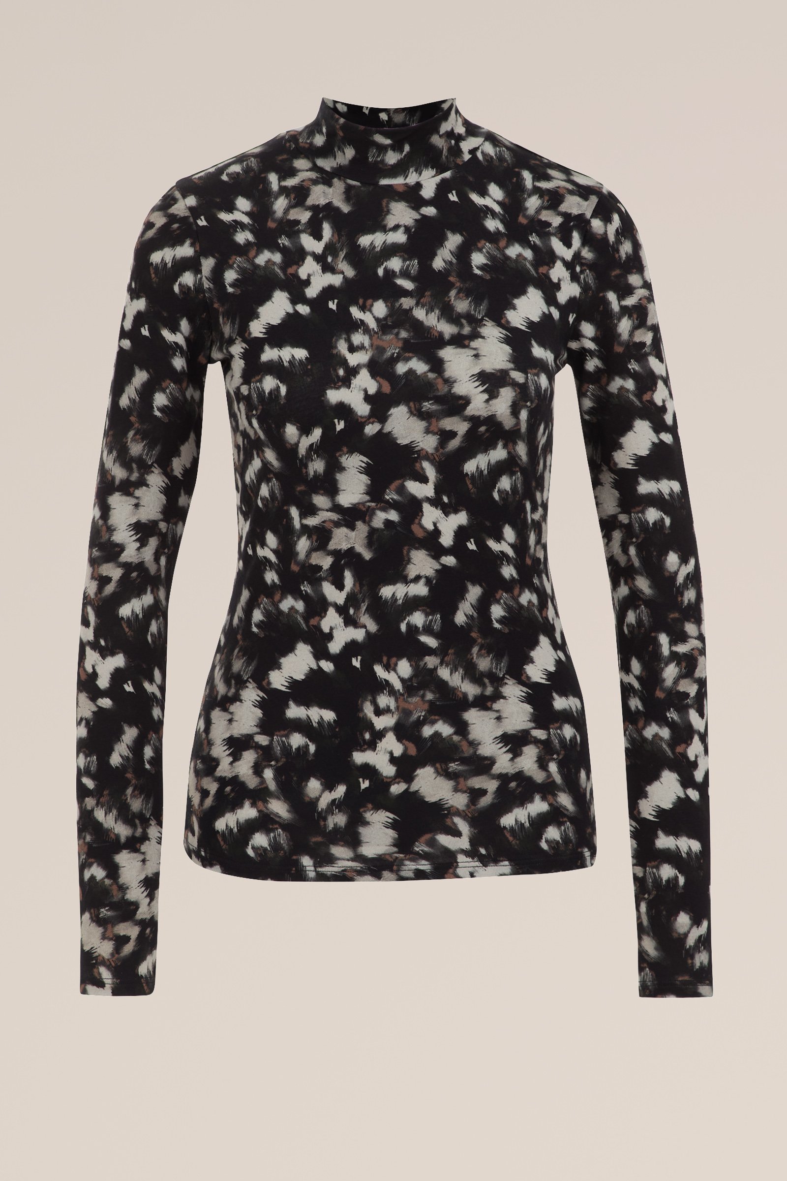 T-shirt met dessin WE Fashion Zwart