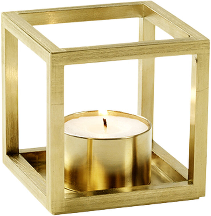 Audo Copenhagen Kubus T, Candle Holder, Gold Plated Brass