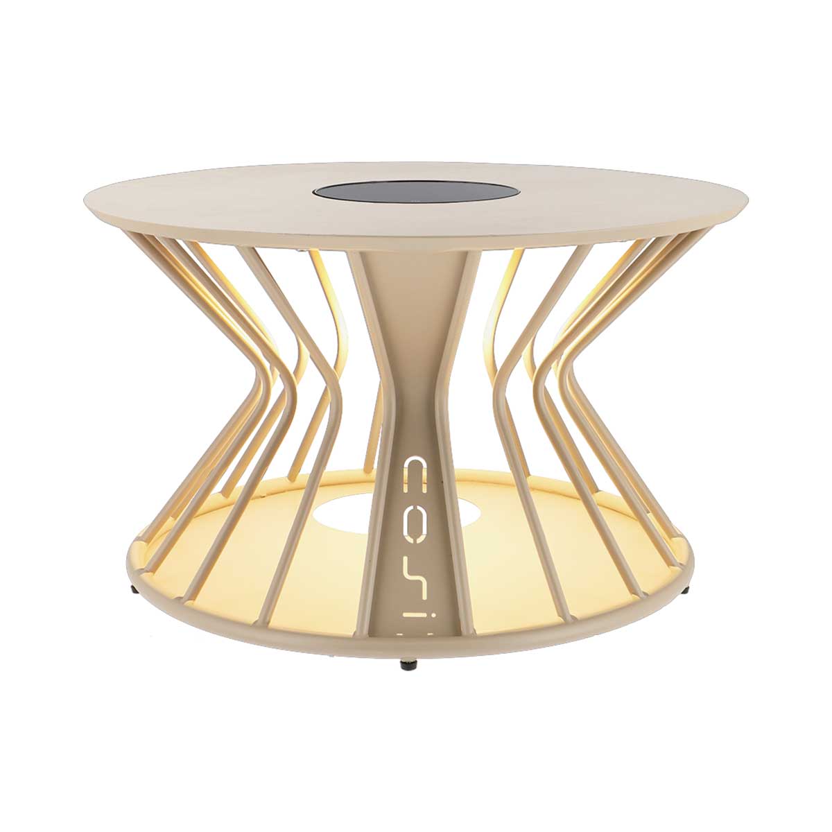 Cosi Cosilumia Ø70 cm solartafel met verlichting - sandy beige